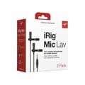 Miniatyrbild 1 av 5: IK 2247294K10015 iRig Mic Lav DUAL Lavalier-mikrofon - rundstrålande kapsel - medföljer vindruta och klämma - 150 cm kabel ingår - co