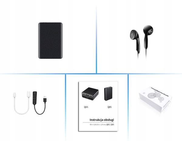 LYTTE STEMMEOPTAGERE Q85 DETECTION + MAGNET 32GB 300H
