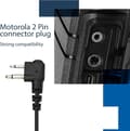 Miniatyrbild 3 av 6: Retevis Over Ear-headset med mikrofon, kompatibel med Motorola HYT etc Tvåvägsradio, 2-stifts headset (2 st)