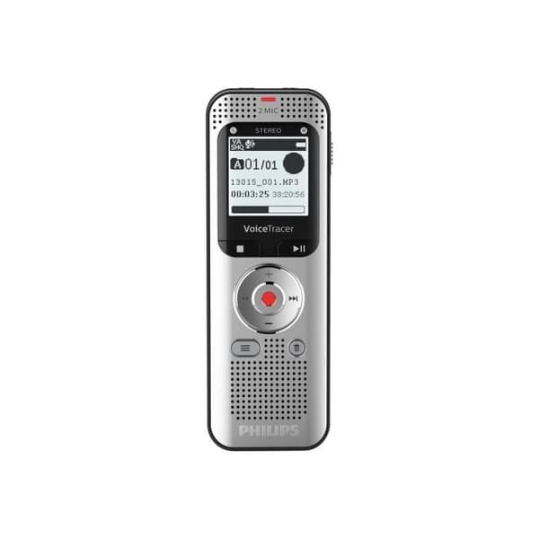 Dictaphone PHILIPS DVT2050 - Stereo MP3 röstinspelare - Svart