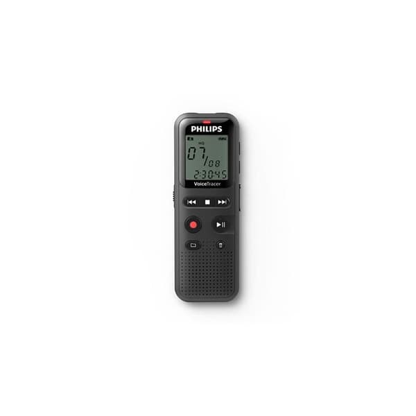 Philips VoiceTracer Audio Recorder - Mono ADPM/PCM, One Touch Recording, 8 GB, USB PC-anslutning -