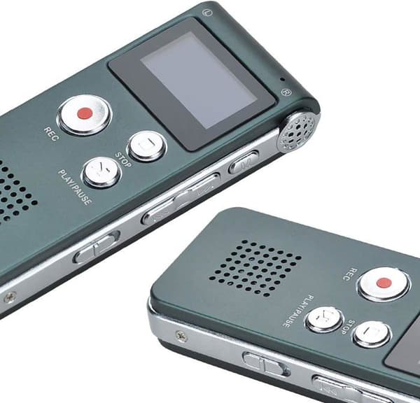 Dictaphone - Obehandlad - Digital inspelning 8GB - Röstinspelare - MP3-spelare - Kompakt