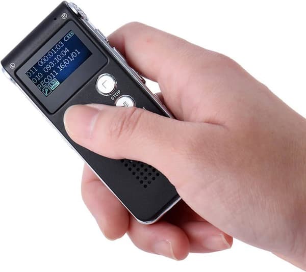 Inspelare - Intelligent - 8 GB - Digital Diktaphon - VOR-funktion - MP3-spelare