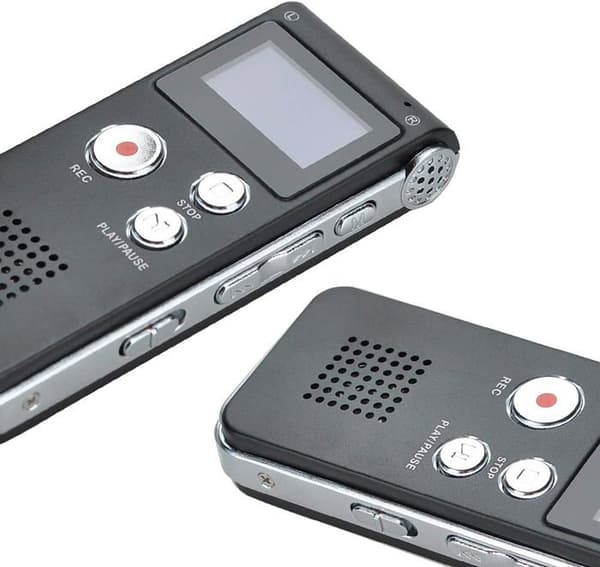 Diktaphon - Flerfärgad - 8GB - Röstinspelare - MP3-spelare - Bärbar