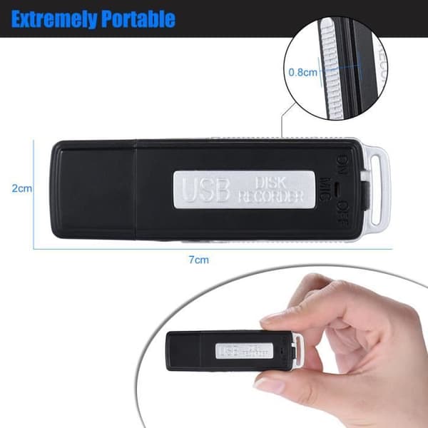 Mini Portabel 8 GB U-disk Röstinspelare Audio Diktfon