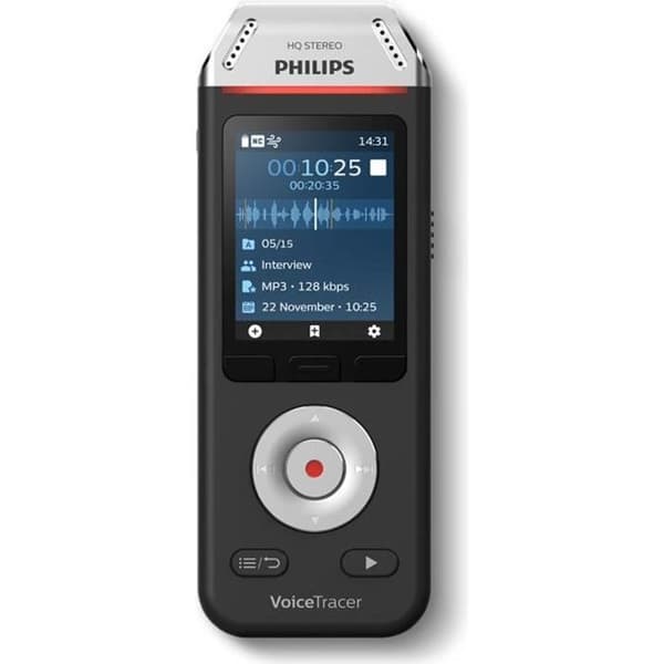 Diktafon - PHILIPS - DVT2110 - Digital - 8 GB - Två mikrofoner