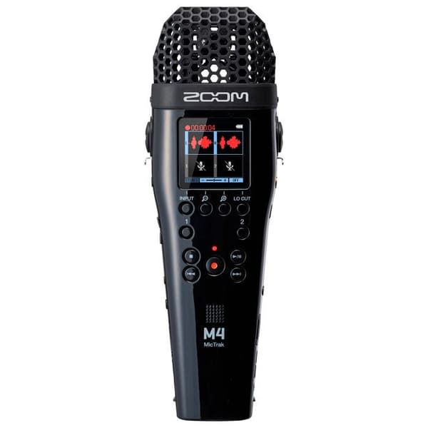 Zoom M4 MicTrak Black - 4-spårs 32-bitars flytande punkts bärbar ljudinspelare - X-Y-mikrofoner - USB - SDHC-kortplats - Anslutning