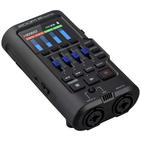 Fyrkanalsinspelare - ZOOM - R4 - 32 bitar - 6 XLR-ingångar - Inbyggd mikrofon