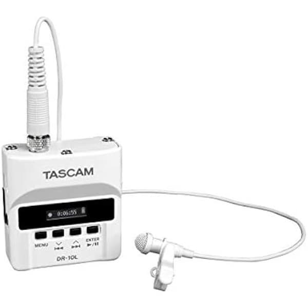 Ljudinspelare - TASCAM - DR-10LW - Lavalier mikrofon - Automatisk kontroll - Lågklippt filter
