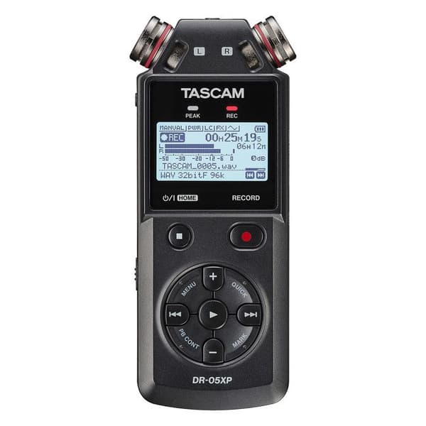 Portabel Inspelare - Tascam - DR-05XP - Hög Upplösning - Stereo Mikrofoner - Kompakt