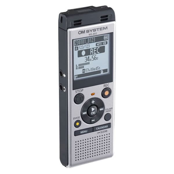 OM System WS-882 Digital diktafon Inspelningstid (max.) 1040 h silver