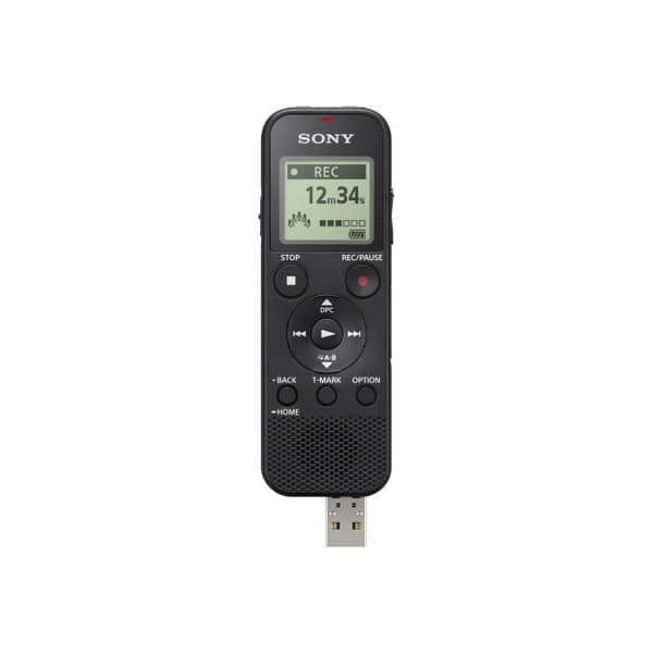 Sony ICD-PX370 röstinspelare - 4 GB - Svart - Integrerad mikrofon - Stereo - USB