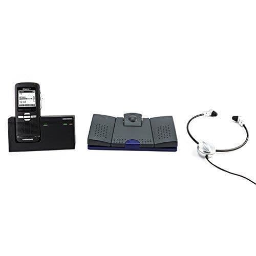 Grundig Digta 7 Starter Diktafonsats Internminne + minneskort Svart - Diktafoner (300 h, Quality Play (QP) KDC7028-0