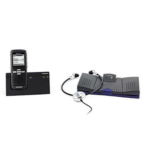 Grundig Digta 7 Starter Diktafonsats Internminne + minneskort Svart - Diktafoner (300 h, Quality Play (QP) KDC7028-0
