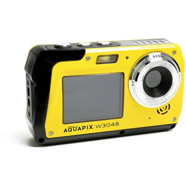 Aquapix W3048-Y Edge Yellow Digitalkamera 48 Megapixel Gul Undervattenskamera, Frontdisplay