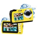 Miniatyrbild 1 av 4: Aquapix W3048-Y Edge Yellow Digitalkamera 48 Megapixel Gul Undervattenskamera, Frontdisplay