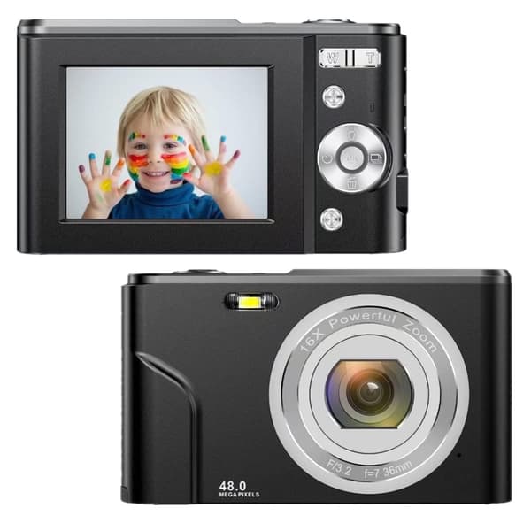 INF Digitalkamera 1080P 48 Megapixel 16x zoom Svart