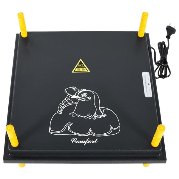vidaXL Varmeplate for kyllinger og andunger 40x40 cm