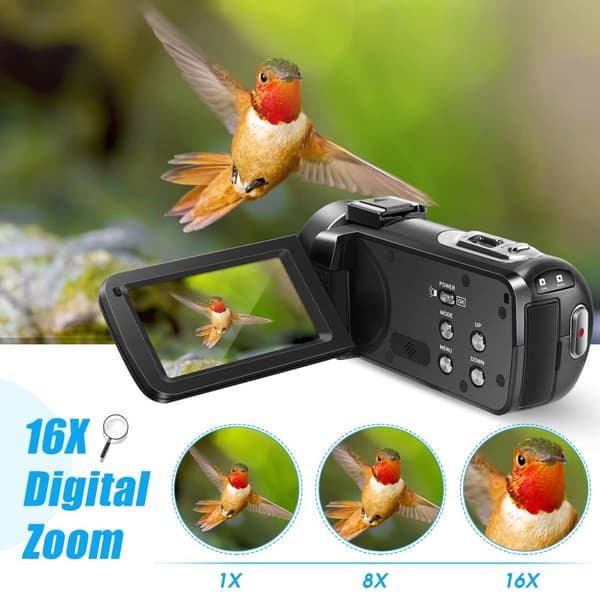 INF Videokamera 2,7K/36MP/16x zoom/IR nattesyn