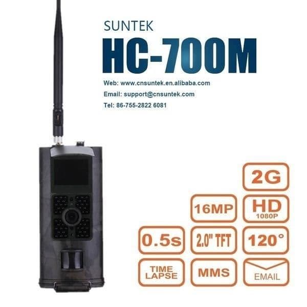 Jaktkamera - Märke - 3G/4G - Nattvision 16MP - Rörelsedetektering - Kamouflage