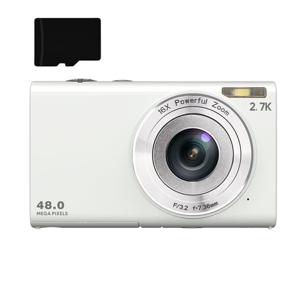 INF Digitalkamera 48MP 2,7K FHD 16X digital zoom, webcam, autofokus