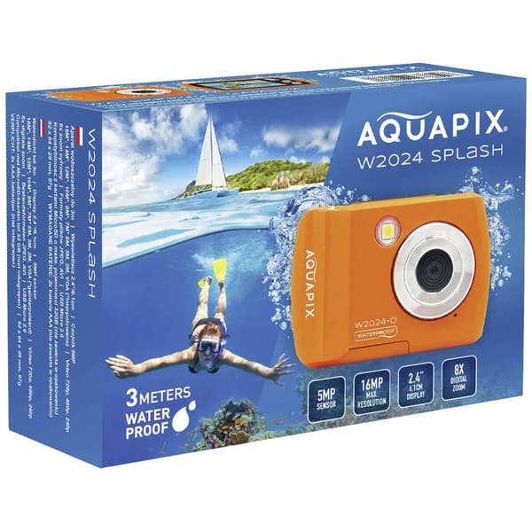 Aquapix W2024 Splash Orange Digitalkamera 16 Megapixel Orange Vattentät