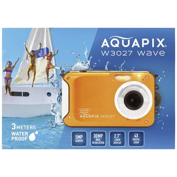 Aquapix W3027-O Wave Orange Digitalkamera 5 Megapixel Orange Vattentät