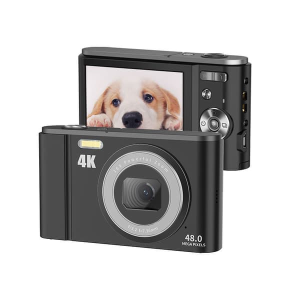 INF Digitalkamera 4K 48MP 16 x zoom 2,8-tommers skjerm