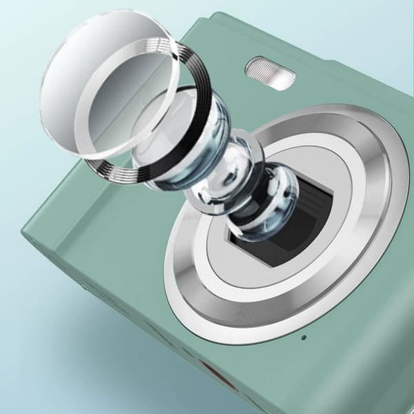 INF Digitalkamera med 48 MP, HD 1080p, 16x zoom, minnekort