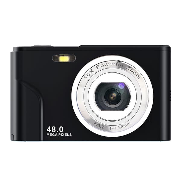 INF Digikamera 48 MP, HD 1080p ja 16x zoom kortilla