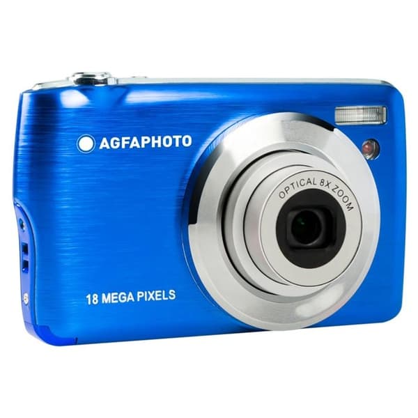 AGFA PHOTO Realishot DC8200 - Compact Cam Digital Camera (18MP, Full HD-video, 2,7-tums LCD-skärm, 8X optisk zoom, batteri Blå