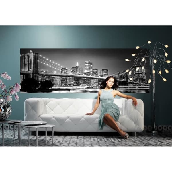 Fototapet - Komar - Brooklyn Bridge - Non-woven - 368 x 124 cm - Urban stad