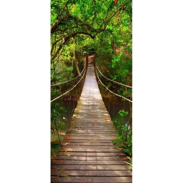 Grön bro, non-woven fototapet, 90 x 202 cm, 1 del