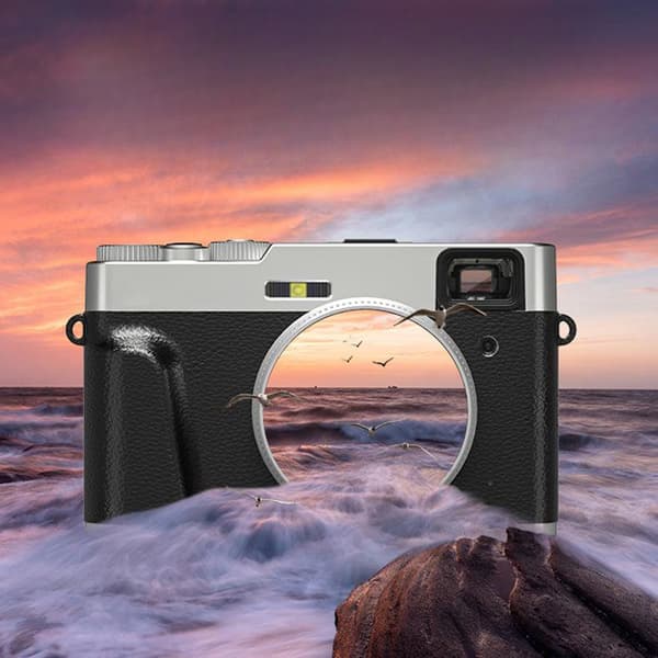 INF Digitalkamera 4K/48MP/16X Zoom/Autofokus/Søker/Anti-Shake med 32GB minnekort