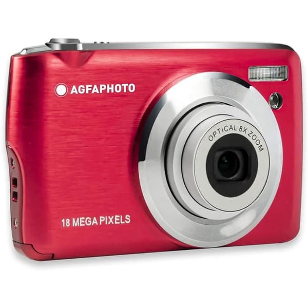 AGFA PHOTO Realishot DC8200 - Compact Cam Digital Camera (18MP, Full HD-video, 2,7-tums LCD-skärm, 8X optisk zoom, batteri