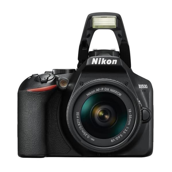 NIKON D3500 SLR-kamera + AF-P DX 18-55 VR-objektiv - 24,2 Mp DX, FullHD-video