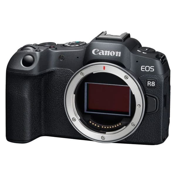Canon hybrid kamerar eos r8 naken Svart