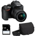 Miniatyrbild 1 av 3: NIKON D3500 - Digital SLR-kamera - 24,2 megapixel DX CMOS-sensor - Svart