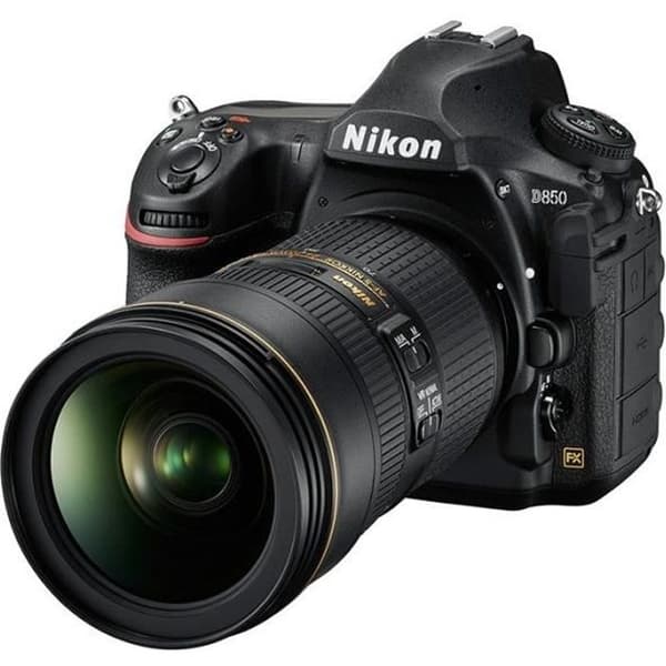 NIKON Reflex D850 + AF-S NIKKOR 24-70mm f/2.8E ED VR-objektiv 3 års garanti