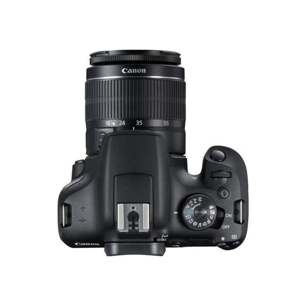 Canon EOS 2000D digital reflexkamera 24,1 MP APS-C 1080p - 30 fps 3x optisk zoom EF-S 18-55 mm IS II-objektiv...