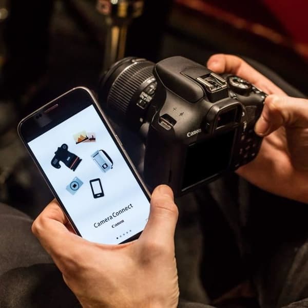 Canon EOS 2000D digitalkamera - Bare kropp - Svart - 24,1 megapixlar - Full HD 1080p video - WiFi/NFC