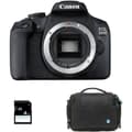 Miniatyrbild 1 av 3: Digitalkamera - CANON - EOS 2000D - 24,1 megapixlar - Objektiv EF-S 18-55 mm IS II - Svart