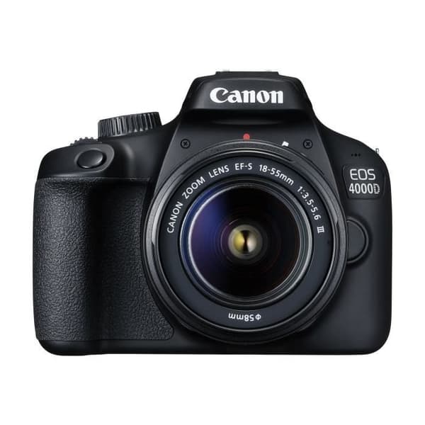Canon EOS 4000D digital reflexkamera 18,0 MP APS-C 1080p - 30 fps 3x optisk zoom EF-S 18-55 mm DC III-objektiv...