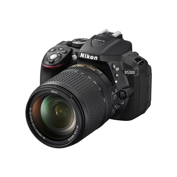 Reflex Nikon D5300 - 24,2 Mpx CMOS-sensor - 3,2" justerbar skärm - Integrerad Wi-Fi och GPS