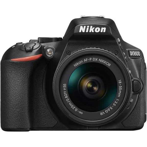 DSLR-kameror Nikon D5600 + AF-P 18-55 VR DSLR Kit 24,2 Mpix Black 19692
