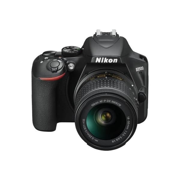 Nikon D3500 AF-P DX 18-55VR+AF-P 70-300VR SLR-kamera - 24,2 Mp CMOS DX - Full HD - Snapbridge - Svart