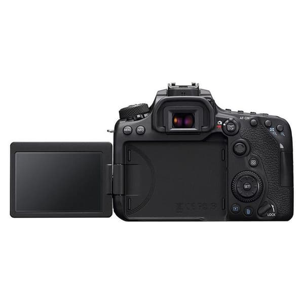 Canon EOS 90D digital reflexkamera - 4K - Videoingång - CMOS - Integrerad blixt - Svart