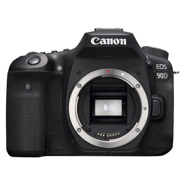 Canon EOS 90D digital reflexkamera - 4K - Videoingång - CMOS - Integrerad blixt - Svart