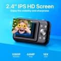 Miniatyrbilde 3 av 7: INF Digitalkamera 1080P 44MP 16x zoom 2,4-tommers skjerm