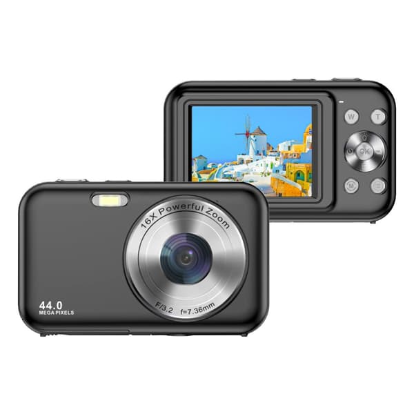 INF Digitalkamera 1080P 44MP 16x zoom 2,4-tommers skjerm